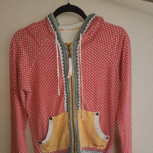 Billabong reverse able hoodie, women's small